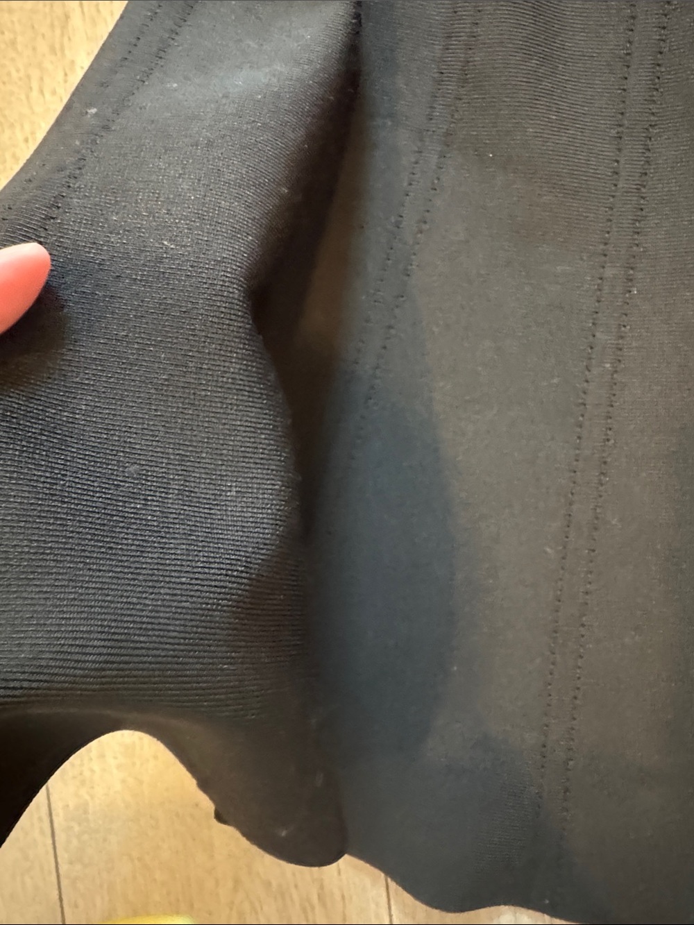 Black Slinky Flared Women's Skirt - Picture 3 of 4